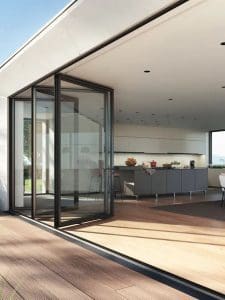 Aluminium bi fold door