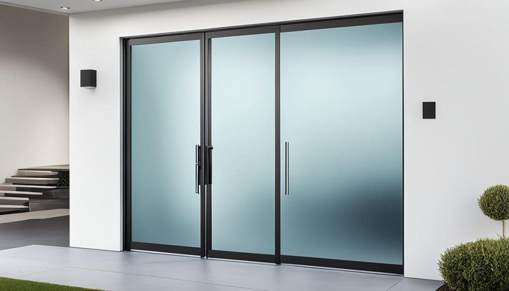 Aluminium doors