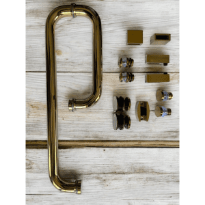 gold sliding shower fittings