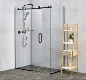 Black shower fittings