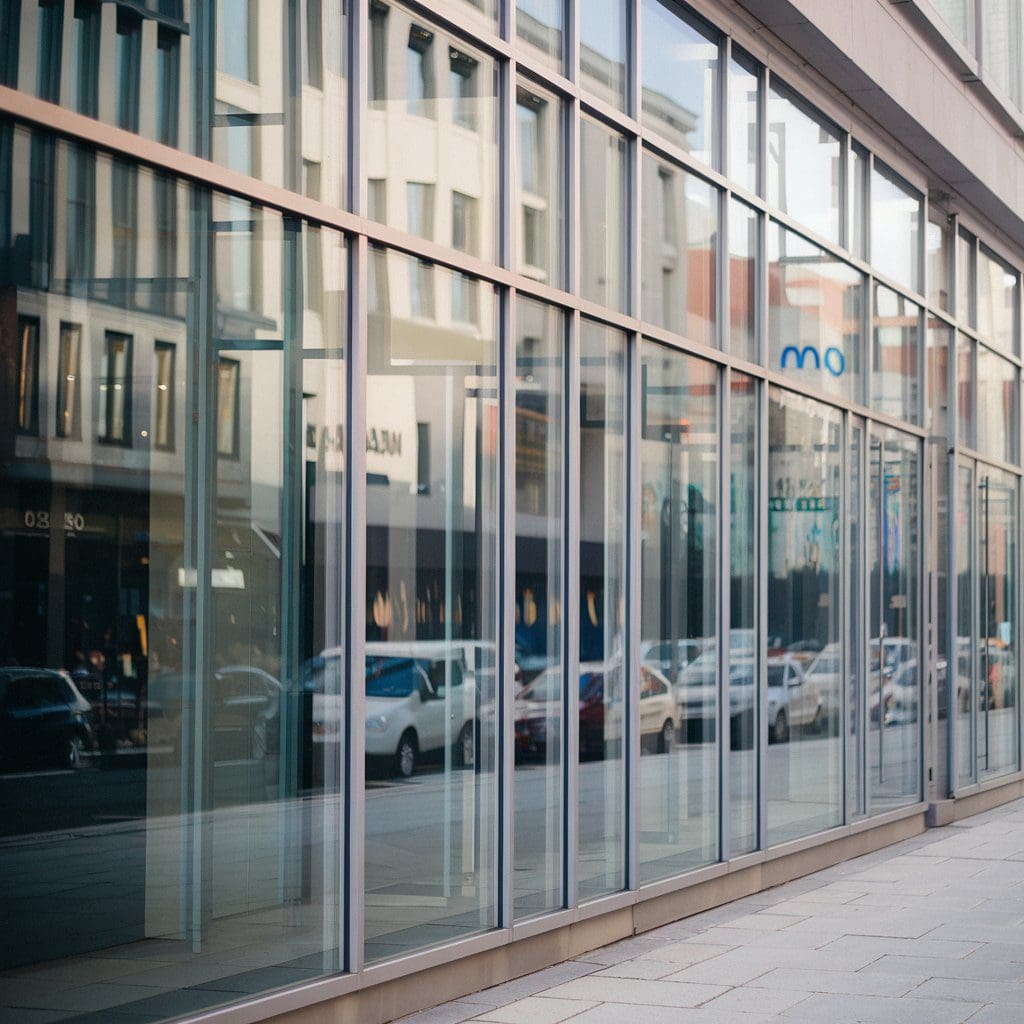 Aluminium doors store front