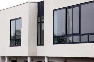 Black aluminium windows