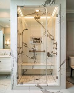 Shower cubicle safety